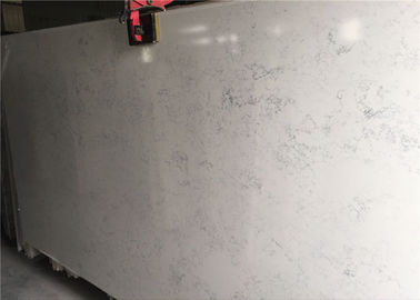 China Oppervlaktebehandeling van Carrara van de kwartsplak de Kunstmatige Witte Opgepoetste Kwarts leverancier