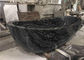 De Badkuip Marmeren Materiaal van het voetstuknatuursteen met Zwarte Houten Aders leverancier