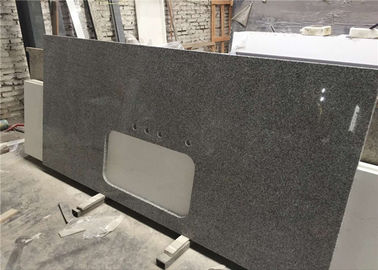 China Het zilveren Grijze Countertops van de Graniet Prefabsteen Bar Hoogste Gemakkelijke Schoonmaken leverancier