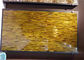 De gele Halfedelsteen van de Edelsteenplakken van het Tijgeroog Semi met Luxeverschijning leverancier
