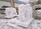 Het witte Beeldhouwwerk van de Jade Marmeren Leeuw, Steen Dierlijke Beeldhouwwerken Aangepaste Kleur leverancier